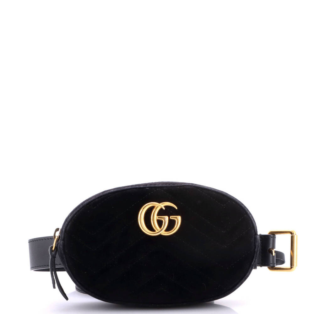 Gucci GG Marmont Belt Bag Matelasse Velvet
